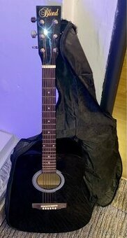 Akustická Kytara Blond + kryt + stojan