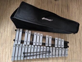 Kovový xylofon (metalofon) + brašna - NOVÝ