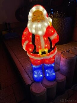 LED akrylový  Santa Claus - 55cm, 104 LED TOP STAV