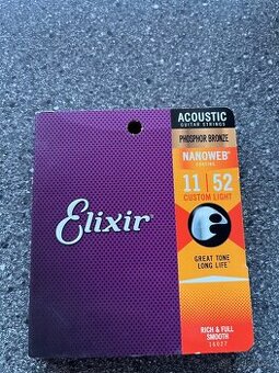 Kytarové struny Elixír Nanoweb 011