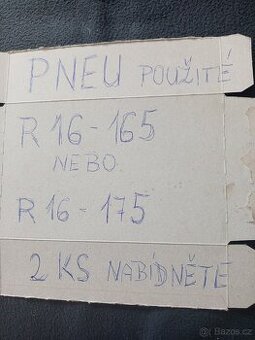 Koupím 2kusy pneu použité