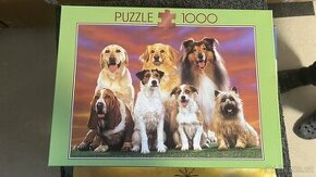 puzzle různé druhy 1000-1500 dílků, použité