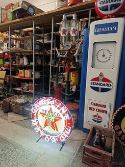 Neon Texaco, dekorace, do garáže - 1