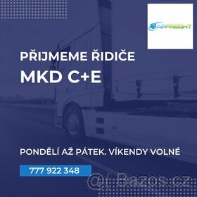 AP Freight, s.r.o.  přijme řidiče sk. C+E na MKD/VKD.
