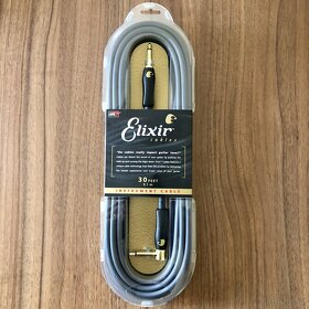 Nový kytarový kabel značky Elixir, 9,1 m, rovný – lomený - 1
