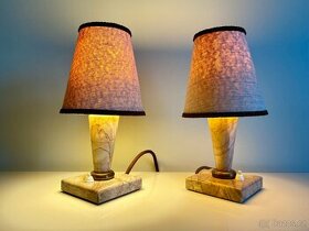 Starožitné lampičky z přírodního kamene značené