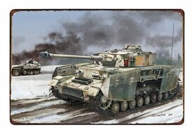 plechová cedule - Panzer IV - 1