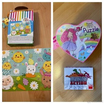 Puzzle - velikonoční + princeznové