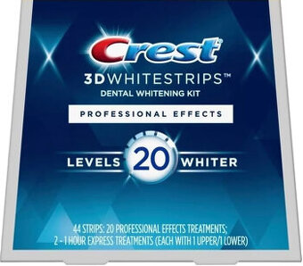 CREST Bělicí pásky 3D Whitestrips pro bělení zubů Level 20 - 1