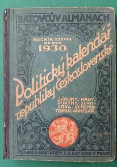 Politický kalendář republiky Československé na rok 1930 - 1