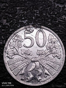 50 haléř 1953 RR - Československo