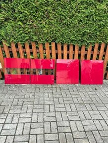 Červená dvířka ikea BESTA 4x