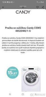CANDY PRAČKA + SUŠIČKA