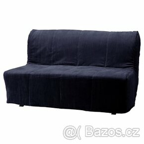 Potah na pohovku Ikea LYCKSELE černé barvy, sametový.