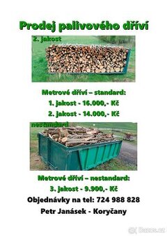 Prodej palivového dřeva