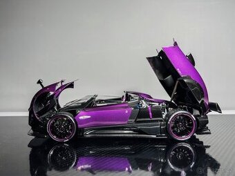 LCD Model - Pagani Zonda HP Barchetta, Carbon Purple, 1:18 - 1