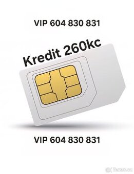 Sim karta na prodej TOP cislo kredit 260kc