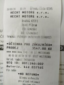 Prodám. křovinořez HECHT.