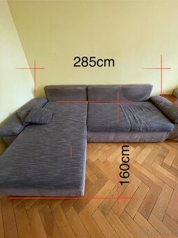 rohový rozkladací gauč