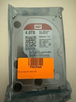 WD 4 TB sata nasware WD40EFRX NOVÝ