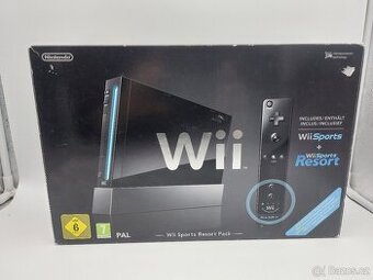 Nintendo Wii černé, Wii Sports + Wii Sports Resorts edice