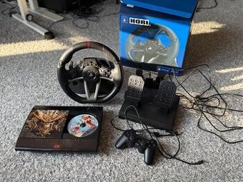 PS3 (Sony PlayStation 3) 500GB + GTAV + Volant s pedály RWA