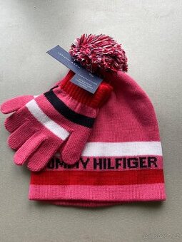 Set čepice a rukavice Tommy Hilfiger