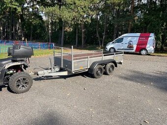 Bržděný přívěs HAPERT, 2000 kg, 130x300, nová stk