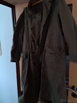 ČSLA - VOJENSKÝ PLÁŠŤ S KAPUCÍ - z 50 let.