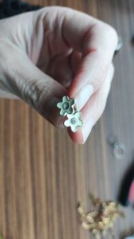 Náušnice - pecky "Květina"