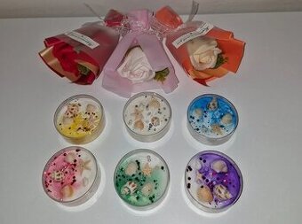 Nové dárkové květy a svíčky