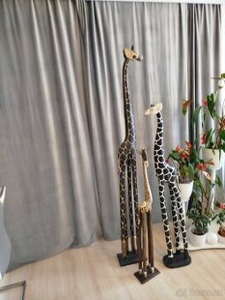 Dřevěné žirafy  3 ks