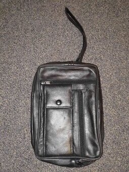 Dokladovka pánská, kožená, černá