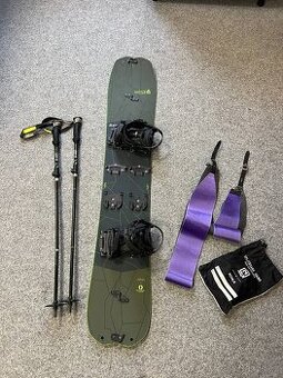 Komplet Splitboard NITRO 150cm i vázání a hůlky