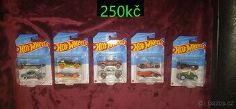 Hot wheels 5x2 nebo 53 nerozbalených autíček ceny dle fotek