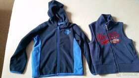 Chlapecká mikina vel.110-116,vesta vel.122