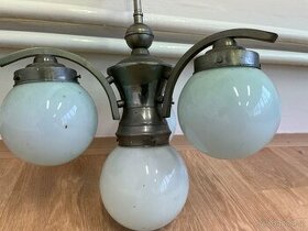 Cromový lustr art deco / funcionalismus