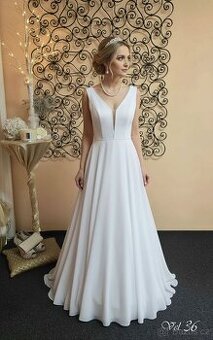 ELEGANTNÍ SVATEBNÍ ŠATY vel.36