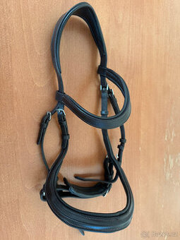 Hnědá anatommická uzdečka HKM pony