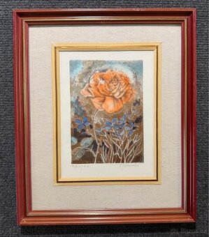 obraz Věra Tošenovská Růže 18/60