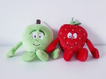 PLYŠOVÉ OVOCE • PLYŠÁK JAHODA A JABLKO