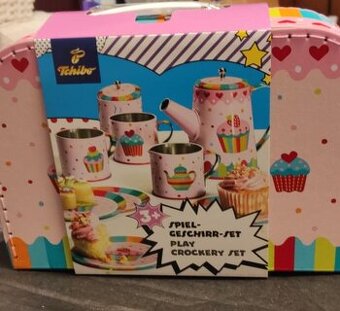 Nové dětské plechové nádobí v kufříku Tchibo