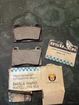 Brzdové destičky na Škoda Rapid, Wartburg 353 - ČSSR