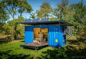 Kontejnerový dům, plně vybavený, solár, větrná turbína, voda - 1