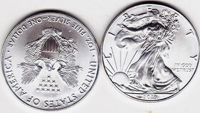 Mince stříbrný uncový dollar USA 2019 -