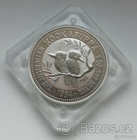 Kookaburra 2oz 1994 stříbrná investiční mince