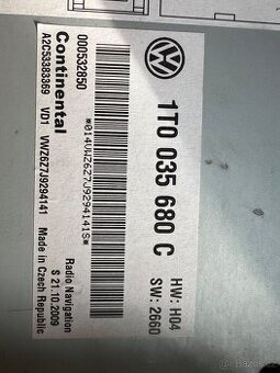 Autorádio VW originál