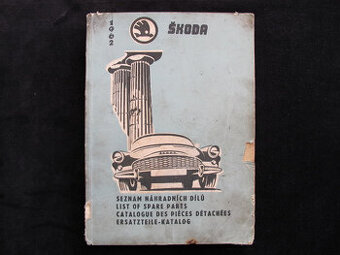 Škoda Octavia a Octavia super Seznam náhradních dílú 1962