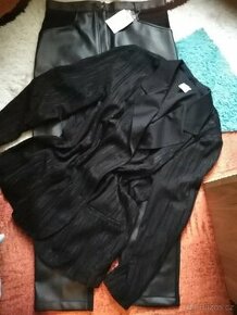 Pružné nové kalhoty a sako - 1