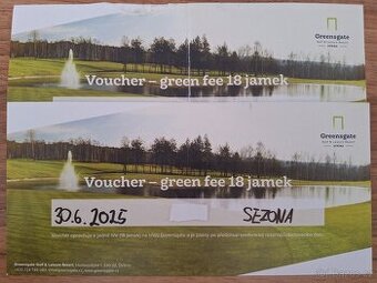 2x voucher Greensgate Dýšina 6/25